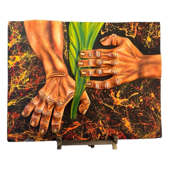 Two Stunning Vintage 3D Terracotta Artworks by Oswaldo Guayasamin, Ecuador - Picture 2 of 15